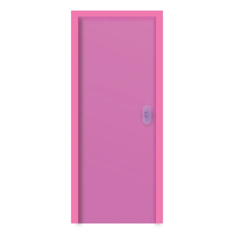 POLYWOOD DOOR PLP-DP0727 PINK PVC PLAIN